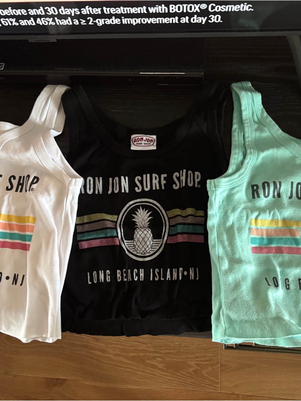 Ron Jon Surf Tank Tops - Black, Mint, White (3-Pack)